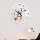 Handcrafted Wall Clock for Lawyer's Office